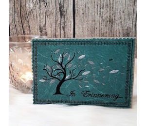 Stickdatei ITH - Postkarte Trauerbaum In Erinnerung...